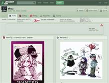 Tablet Screenshot of ekyu.deviantart.com