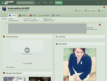 Tablet Screenshot of incarnadinejaymee.deviantart.com