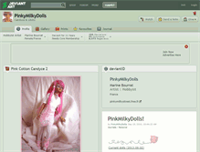 Tablet Screenshot of pinkymilkydolls.deviantart.com