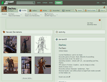 Tablet Screenshot of dachou.deviantart.com