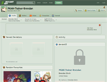 Tablet Screenshot of pkmn-trainer-brendan.deviantart.com