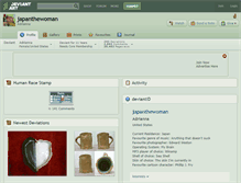 Tablet Screenshot of japanthewoman.deviantart.com