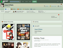 Tablet Screenshot of izaya-orihara.deviantart.com