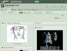 Tablet Screenshot of final-fantasyiv-club.deviantart.com