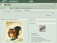 Tablet Screenshot of light-child.deviantart.com