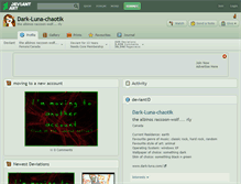 Tablet Screenshot of dark-luna-chaotik.deviantart.com