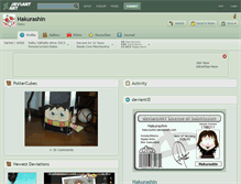 Tablet Screenshot of hakurashin.deviantart.com