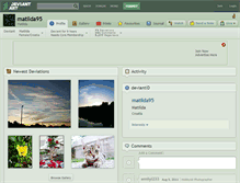 Tablet Screenshot of matilda95.deviantart.com