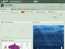 Tablet Screenshot of ironcheffan.deviantart.com