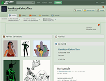 Tablet Screenshot of kamikaze-kaitou-taco.deviantart.com