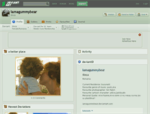 Tablet Screenshot of iamagummybear.deviantart.com