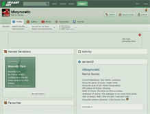 Tablet Screenshot of idiosyncratic.deviantart.com