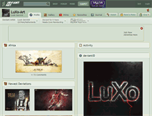 Tablet Screenshot of luxo-art.deviantart.com