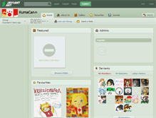 Tablet Screenshot of kumacan.deviantart.com