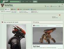 Tablet Screenshot of geniusfetus.deviantart.com