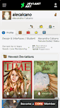 Mobile Screenshot of alecalcano.deviantart.com