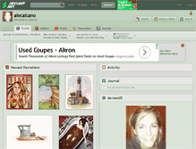 Tablet Screenshot of alecalcano.deviantart.com