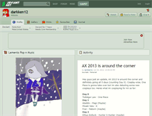 Tablet Screenshot of darkken12.deviantart.com