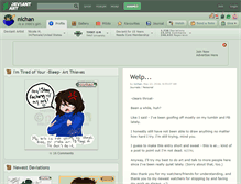 Tablet Screenshot of nichan.deviantart.com