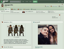 Tablet Screenshot of melciah1791.deviantart.com