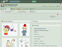 Tablet Screenshot of fem-germany-luise.deviantart.com