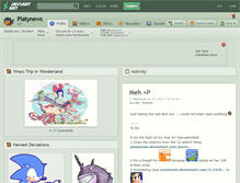 Tablet Screenshot of platynews.deviantart.com