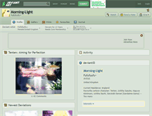 Tablet Screenshot of morning-light.deviantart.com
