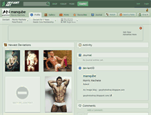 Tablet Screenshot of manqube.deviantart.com