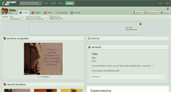 Desktop Screenshot of folka.deviantart.com