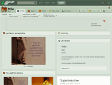 Tablet Screenshot of folka.deviantart.com