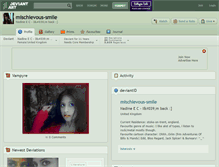 Tablet Screenshot of mischievous-smile.deviantart.com