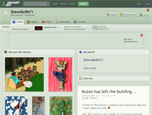 Tablet Screenshot of drawnknife71.deviantart.com