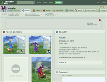 Tablet Screenshot of nakate.deviantart.com