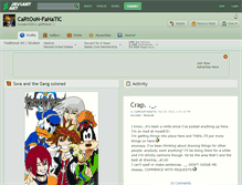 Tablet Screenshot of cartoon-fanatic.deviantart.com