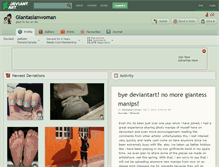 Tablet Screenshot of giantasianwoman.deviantart.com