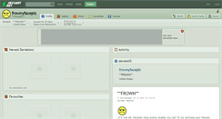 Desktop Screenshot of frownyfaceplz.deviantart.com