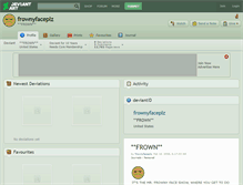 Tablet Screenshot of frownyfaceplz.deviantart.com