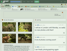 Tablet Screenshot of lakela.deviantart.com