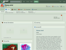 Tablet Screenshot of disney-ariel.deviantart.com