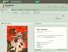 Tablet Screenshot of leonardomlk.deviantart.com