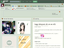 Tablet Screenshot of darkrous.deviantart.com
