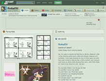 Tablet Screenshot of fireball50.deviantart.com