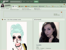 Tablet Screenshot of lucylein.deviantart.com