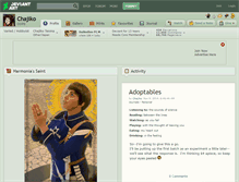 Tablet Screenshot of chajiko.deviantart.com