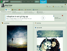 Tablet Screenshot of amy-crow.deviantart.com