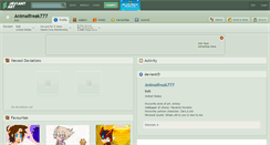 Desktop Screenshot of animalfreak777.deviantart.com