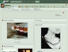 Tablet Screenshot of deftona.deviantart.com