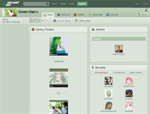 Tablet Screenshot of green-hair.deviantart.com