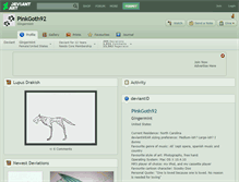 Tablet Screenshot of pinkgoth92.deviantart.com