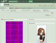 Tablet Screenshot of mewcdg.deviantart.com